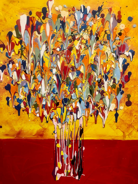 Abstract Bouquet 24x32 - BRIAN VIERS